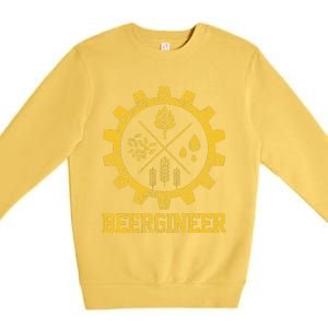 Beergineer Homebrew Home Brewing Craft Beer Brewer Gift  Premium Crewneck Sweatshirt