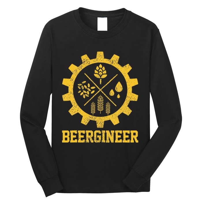 Beergineer Homebrew Home Brewing Craft Beer Brewer Gift  Long Sleeve Shirt