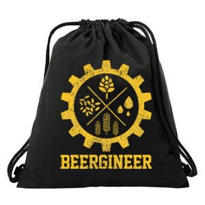 Beergineer Homebrew Home Brewing Craft Beer Brewer Gift  Drawstring Bag