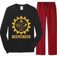 Beergineer Homebrew Home Brewing Craft Beer Brewer Gift  Long Sleeve Pajama Set