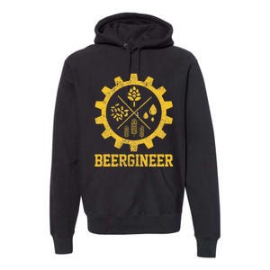 Beergineer Homebrew Home Brewing Craft Beer Brewer Gift  Premium Hoodie