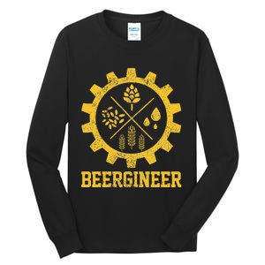 Beergineer Homebrew Home Brewing Craft Beer Brewer Gift  Tall Long Sleeve T-Shirt