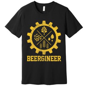 Beergineer Homebrew Home Brewing Craft Beer Brewer Gift  Premium T-Shirt