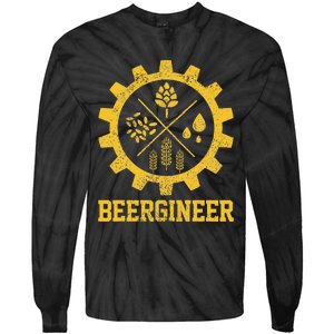 Beergineer Homebrew Home Brewing Craft Beer Brewer Gift  Tie-Dye Long Sleeve Shirt