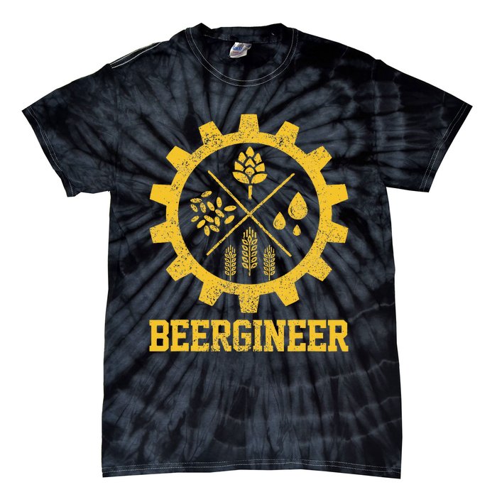 Beergineer Homebrew Home Brewing Craft Beer Brewer Gift  Tie-Dye T-Shirt