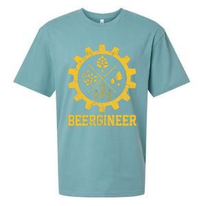 Beergineer Homebrew Home Brewing Craft Beer Brewer Gift  Sueded Cloud Jersey T-Shirt