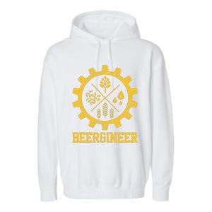 Beergineer Homebrew Home Brewing Craft Beer Brewer Gift  Garment-Dyed Fleece Hoodie