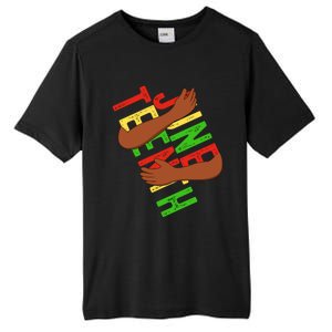 Black Hand Hug Juneteenth Independence Melanin Freedom Day Gift Tall Fusion ChromaSoft Performance T-Shirt