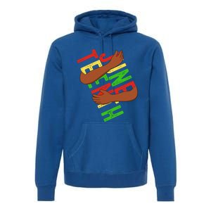 Black Hand Hug Juneteenth Independence Melanin Freedom Day Gift Premium Hoodie