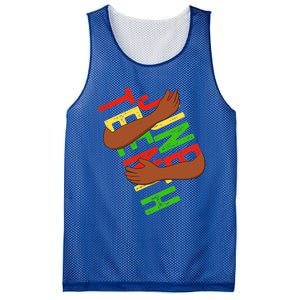 Black Hand Hug Juneteenth Independence Melanin Freedom Day Gift Mesh Reversible Basketball Jersey Tank