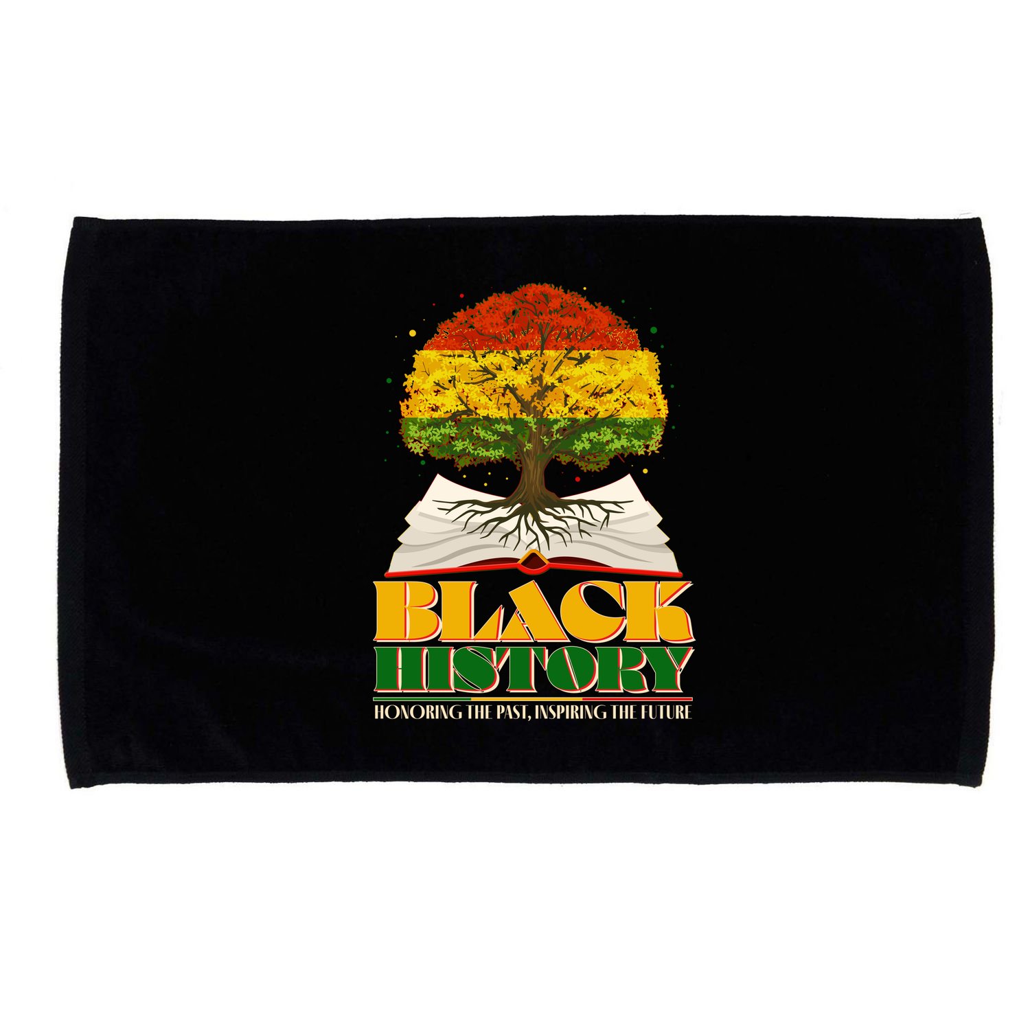 Black History Honoring The Past Inspiring The Future Black History Month Microfiber Hand Towel