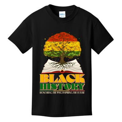 Black History Honoring The Past Inspiring The Future Black History Month Kids T-Shirt