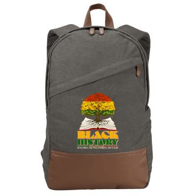 Black History Honoring The Past Inspiring The Future Black History Month Cotton Canvas Backpack
