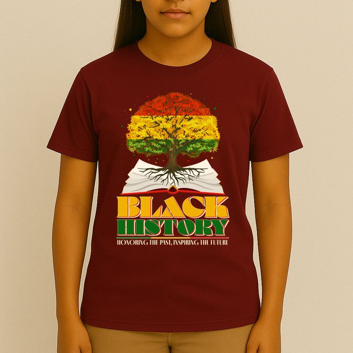 Black History Honoring The Past Inspiring The Future Black History Month T-Shirt
