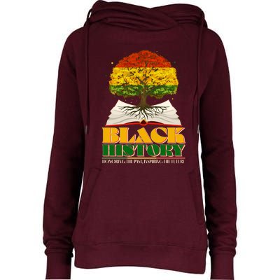 Black History Honoring The Past Inspiring The Future Black History Month Womens Funnel Neck Pullover Hood