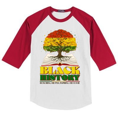 Black History Honoring The Past Inspiring The Future Black History Month Kids Colorblock Raglan Jersey