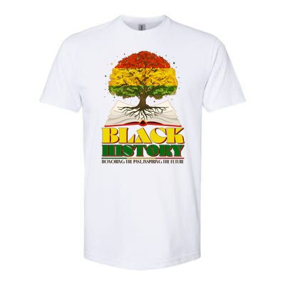 Black History Honoring The Past Inspiring The Future Black History Month Softstyle® CVC T-Shirt