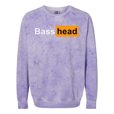 Bass Head Headbanger Edm Rave Festival Costume Dance Music Colorblast Crewneck Sweatshirt