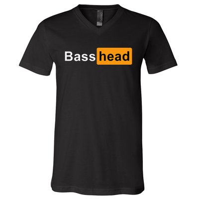 Bass Head Headbanger Edm Rave Festival Costume Dance Music V-Neck T-Shirt