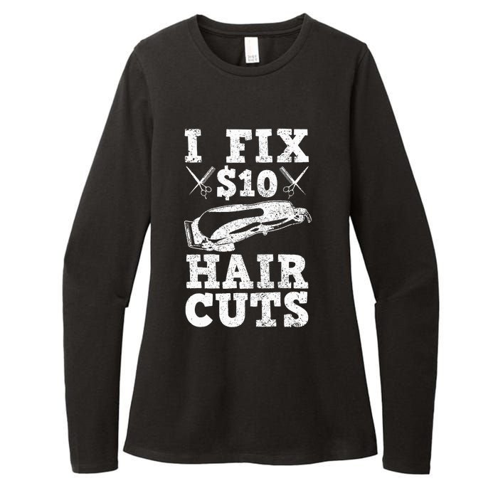 Barber Hairdresser Hairdresser Funny Gift Womens CVC Long Sleeve Shirt