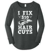 Barber Hairdresser Hairdresser Funny Gift Women's Perfect Tri Tunic Long Sleeve Shirt