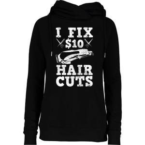 Barber Hairdresser Hairdresser Funny Gift Womens Funnel Neck Pullover Hood