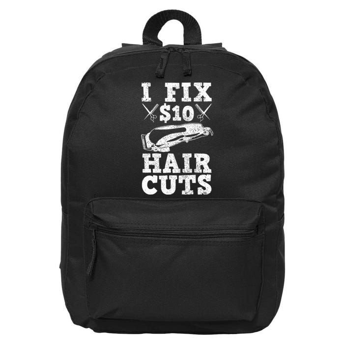 Barber Hairdresser Hairdresser Funny Gift 16 in Basic Backpack