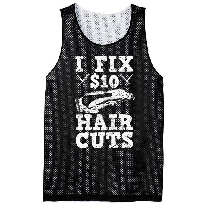 Barber Hairdresser Hairdresser Funny Gift Mesh Reversible Basketball Jersey Tank