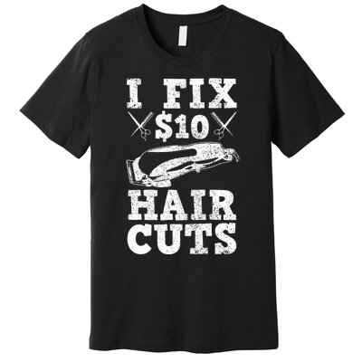 Barber Hairdresser Hairdresser Funny Gift Premium T-Shirt