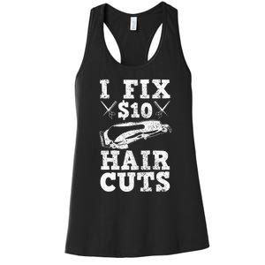 Barber Hairdresser Hairdresser Funny Gift Women's Racerback Tank