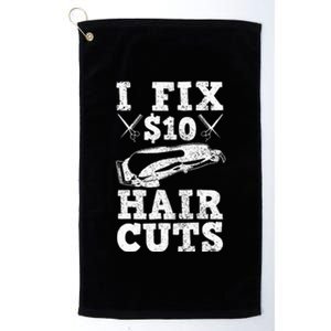 Barber Hairdresser Hairdresser Funny Gift Platinum Collection Golf Towel