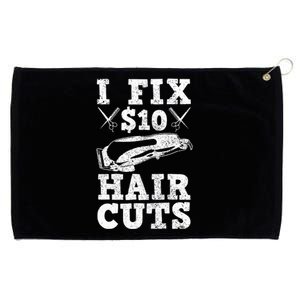 Barber Hairdresser Hairdresser Funny Gift Grommeted Golf Towel