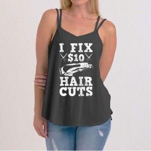 Barber Hairdresser Hairdresser Funny Gift Women's Strappy Tank