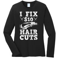 Barber Hairdresser Hairdresser Funny Gift Ladies Long Sleeve Shirt