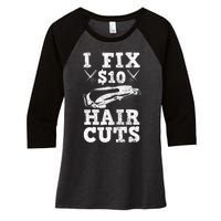 Barber Hairdresser Hairdresser Funny Gift Women's Tri-Blend 3/4-Sleeve Raglan Shirt