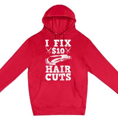 Barber Hairdresser Hairdresser Funny Gift Premium Pullover Hoodie