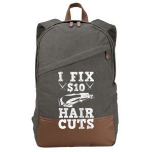 Barber Hairdresser Hairdresser Funny Gift Cotton Canvas Backpack