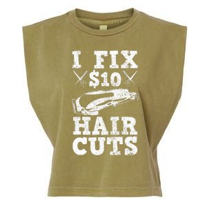 Barber Hairdresser Hairdresser Funny Gift Garment-Dyed Women's Muscle Tee