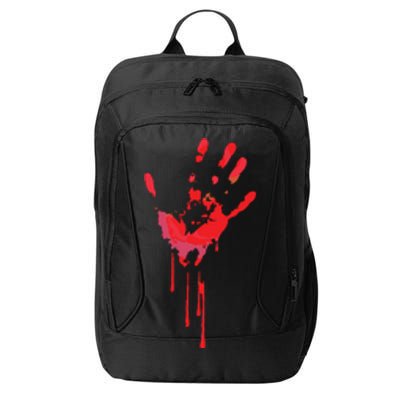 Bloody Hand Horror Blood Creepy Halloween City Backpack