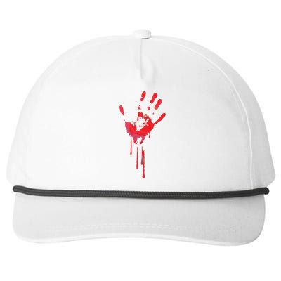 Bloody Hand Horror Blood Creepy Halloween Snapback Five-Panel Rope Hat