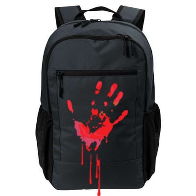 Bloody Hand Horror Blood Creepy Halloween Daily Commute Backpack