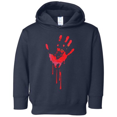 Bloody Hand Horror Blood Creepy Halloween Toddler Hoodie