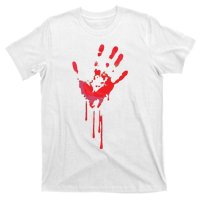 Bloody Hand Horror Blood Creepy Halloween T-Shirt