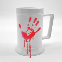 Bloody Hand Horror Blood Creepy Halloween Beer Stein