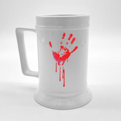 Bloody Hand Horror Blood Creepy Halloween Beer Stein