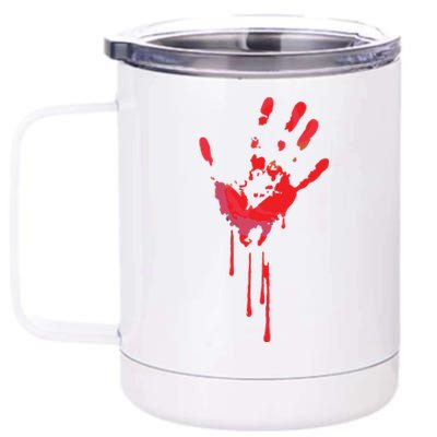 Bloody Hand Horror Blood Creepy Halloween 12 oz Stainless Steel Tumbler Cup