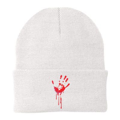 Bloody Hand Horror Blood Creepy Halloween Knit Cap Winter Beanie