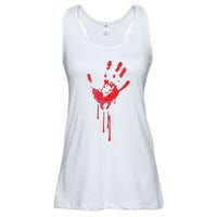 Bloody Hand Horror Blood Creepy Halloween Ladies Essential Flowy Tank