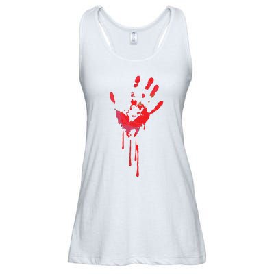 Bloody Hand Horror Blood Creepy Halloween Ladies Essential Flowy Tank