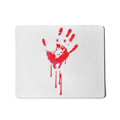 Bloody Hand Horror Blood Creepy Halloween Mousepad